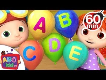 ABC Song with Balloons | + More Nursery Rhymes & Kids Songs – ABCkidTV