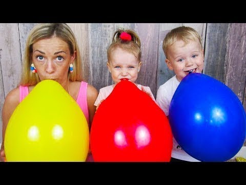 Learn Colors with Balloons / Little Babies Learn Colors and Playing / Baby Nursery Rhymes Song