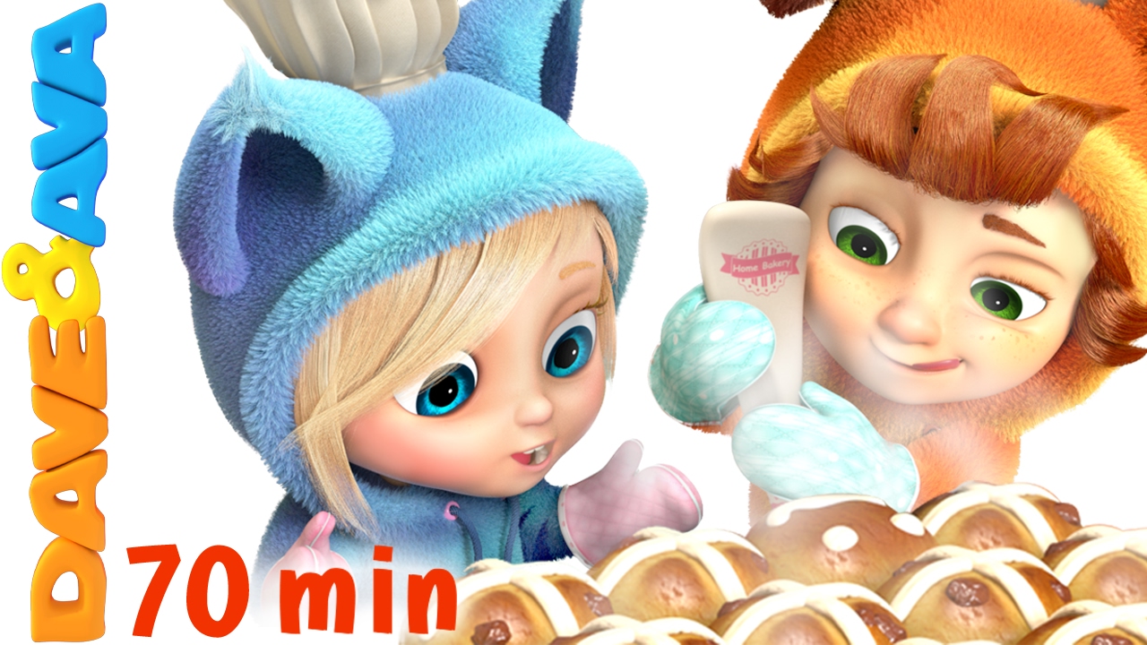 ? Hot Cross Buns | Nursery Rhymes and Kids Songs | Children Rhymes from Dave and Ava ?