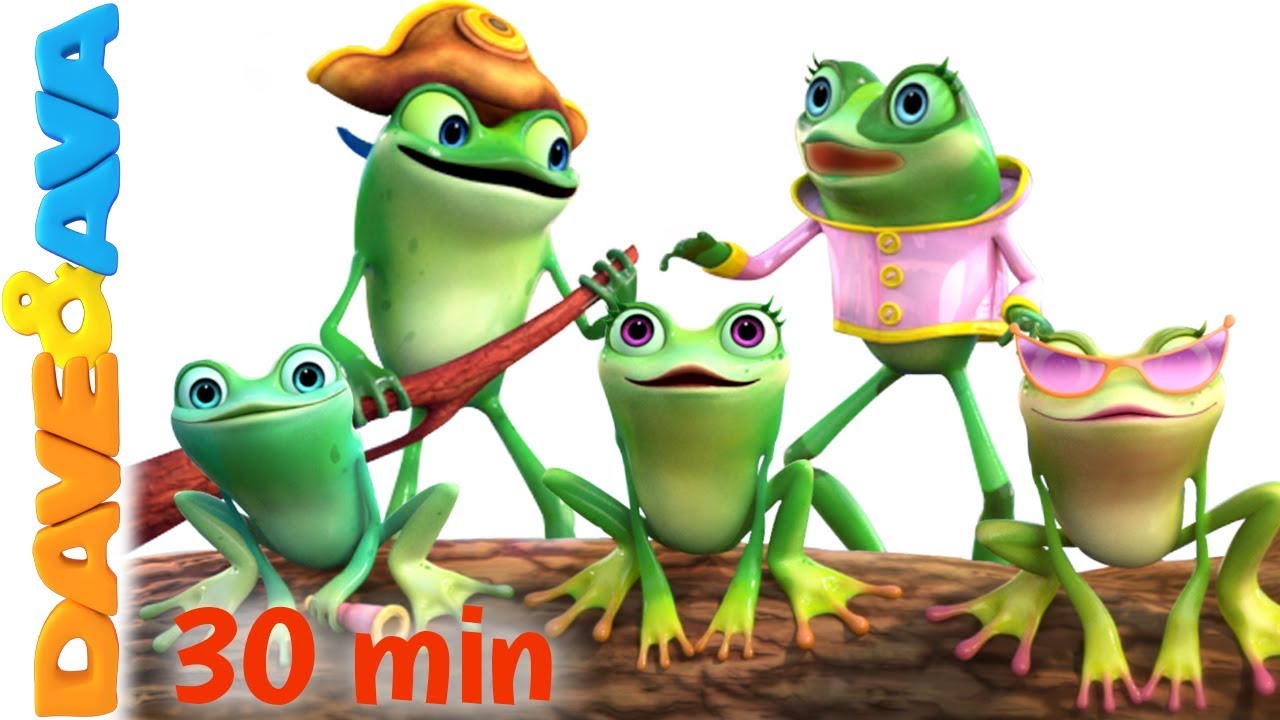 ?  Five Little Speckled Frogs | Nursery Rhymes Collection from Dave and Ava ?