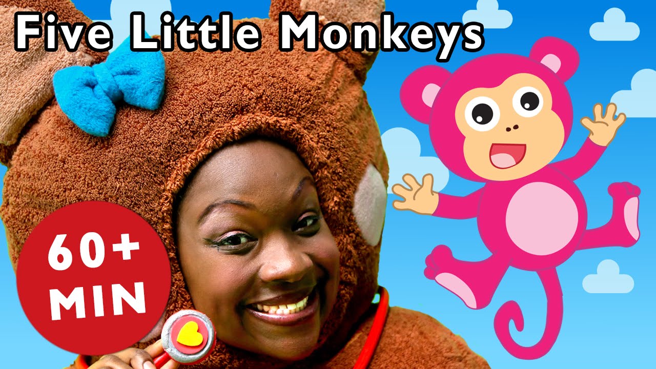 Five Little Monkeys and More | Nursery Rhymes from Mother Goose Club!