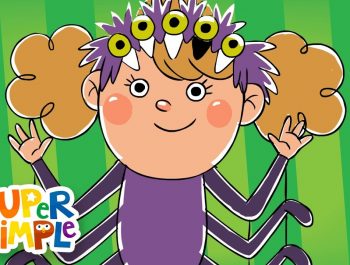 Five Creepy Spiders | Halloween Song | Super Simple Songs