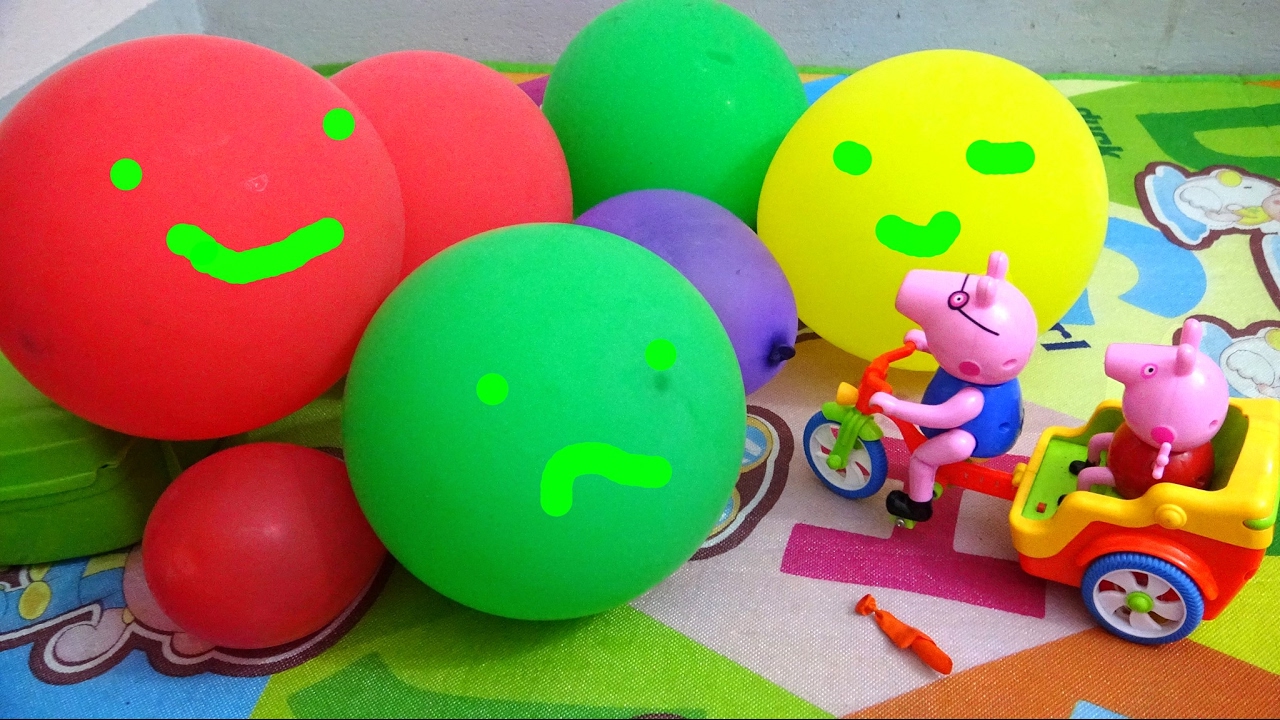 Little Babies Playing With Balls, Learn Colors with Balloons / Baby Nursery Rhymes Song