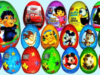 80 Surprise eggs, Маша и Медведь Kinder Surprise Mickey Mouse Disney Pixar Cars 2