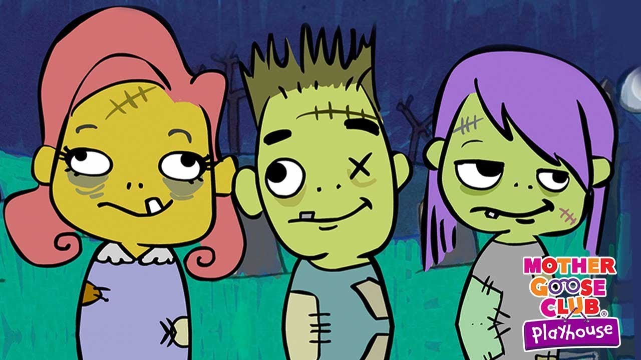 Zombie Finger Family Trick or Treat Halloween Song for Kids | Mother Goose Club | Songs for Children