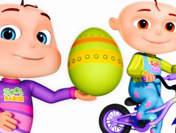 Five Little Babies Opening Surprise Eggs | Transport Vehicles For Children | Zool Babies Fun Songs