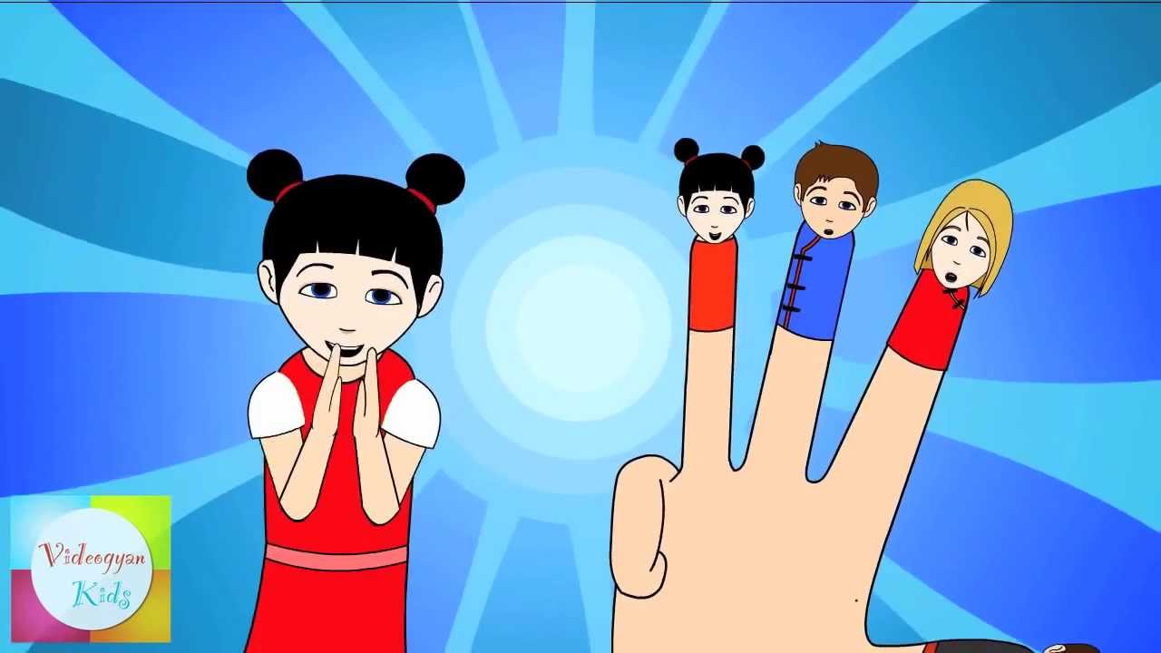 Finger Family (Chinese Family) Nursery Rhymes | Cartoon Animation Songs For Children