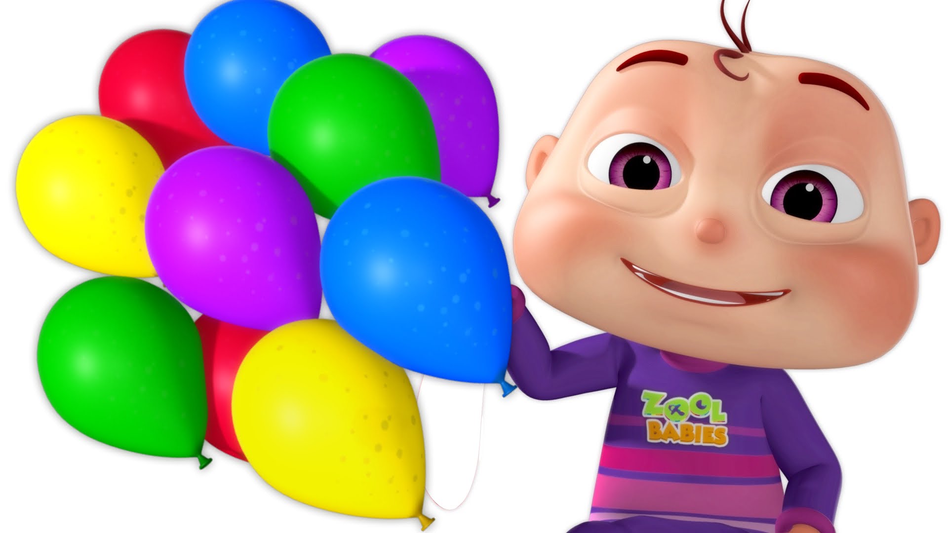 Five Little Babies Blowing A Balloon | And Many More Baby Songs | 3D Rhymes For Children