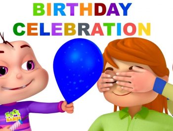 Five Little Babies Blowing Balloons | Learn Colors With Balloons | Nursery Rhymes For Children