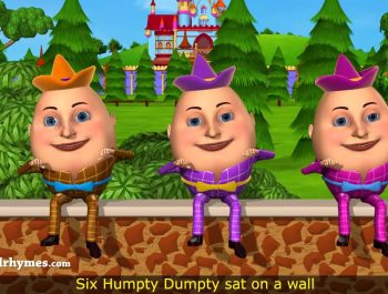 Humpty Dumpty Nursery Rhyme – 3D Animation English Rhymes for children