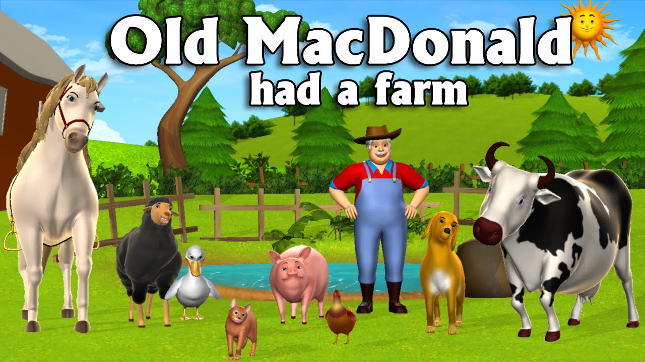 Old MacDonald Had A Farm – 3D Animation English Nursery Rhymes & Songs for children