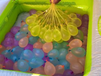 JOHNY JOHNY Yes Papa Song NURSERY RHYMES Learn Colors With Water Balloons