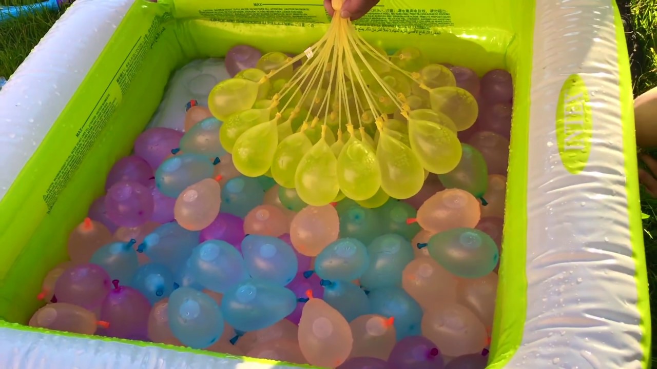 JOHNY JOHNY Yes Papa Song NURSERY RHYMES Learn Colors With Water Balloons