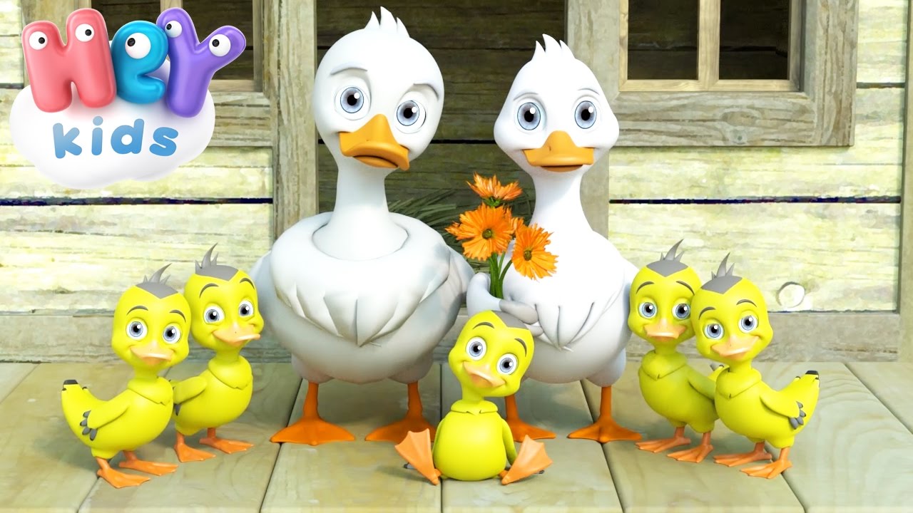 Five Little Ducks Went Out One Day – Nursery Rhymes by HeyKids