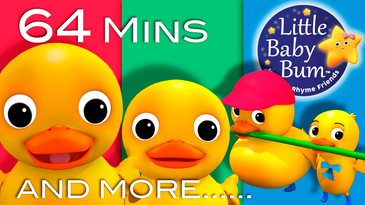 Six Little Ducks | Plus Lots More Nursery Rhymes | 64 Minutes Compilation from LittleBabyBum!