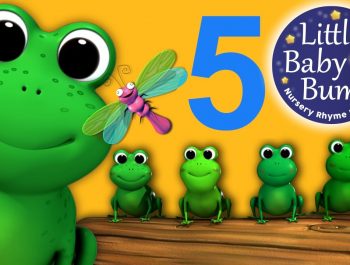 Five Little Speckled Frogs | Nursery Rhymes | from LittleBabyBum!