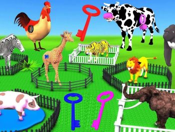 Learn Wild Animals Supermarket Shopping Cart Toys For Kids | Animals Cartoon For Kids Nursery Rhymes