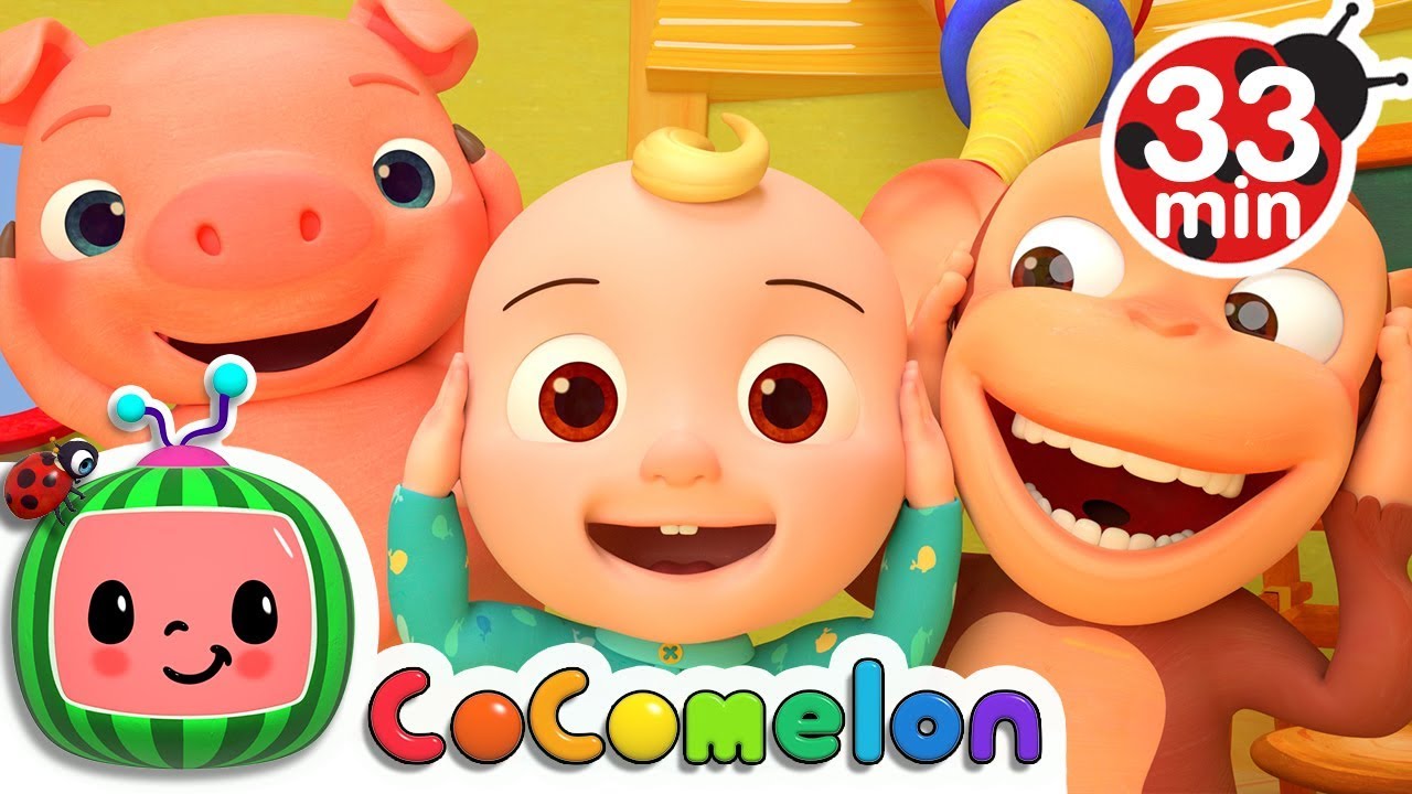 Head Shoulders Knees and Toes | +More Nursery Rhymes & Kids Songs – Cocomelon (ABCkidTV)