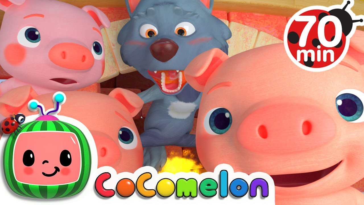 Three Little Pigs | +More Nursery Rhymes & Kids Songs – Cocomelon (ABCkidTV)