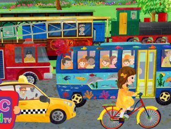 Wheels on the Bus and Vehicles | Cocomelon (ABCkidTV) Nursery Rhymes & Kids Songs
