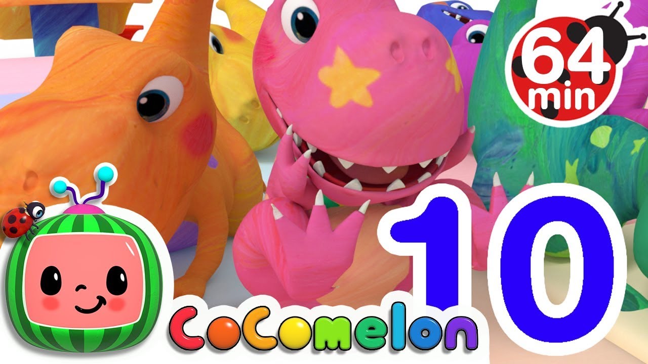 Dinosaur Number Song | +More Nursery Rhymes & Kids Songs – Cocomelon (ABCkidTV)