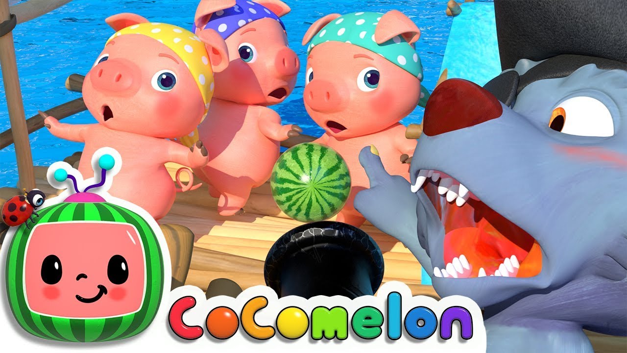 Three Little Pigs 2 | Cocomelon (ABCkidTV) Nursery Rhymes & Kids Songs