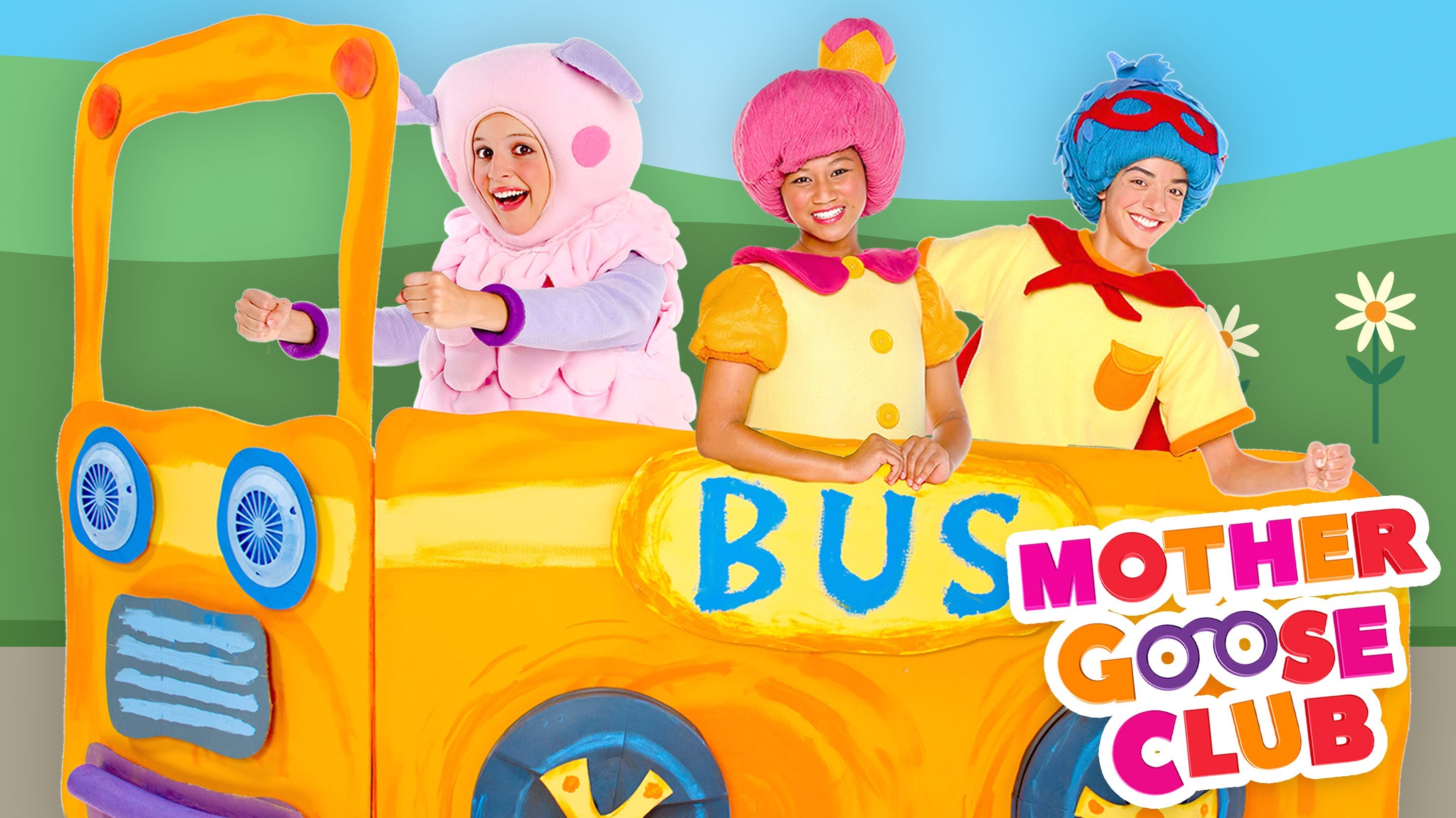 The Wheels on the Bus Go Round and Round – Mother Goose Club Songs for Children
