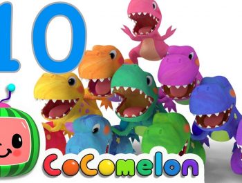 Dinosaurs T-Rex Number Song | Cocomelon (ABCkidTV) Nursery Rhymes & Kids Songs