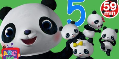 Five Little Pandas Jumping on the Bed | +More Nursery Rhymes & Kids Songs – Cocomelon (ABCkidTV)