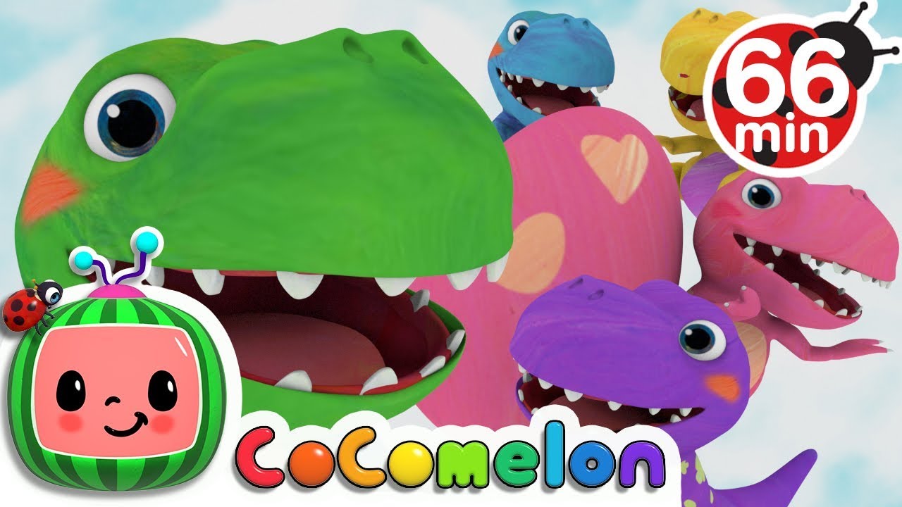 Five Little Dinosaurs | +More Nursery Rhymes & Kids Songs – Cocomelon (ABCkidTV)