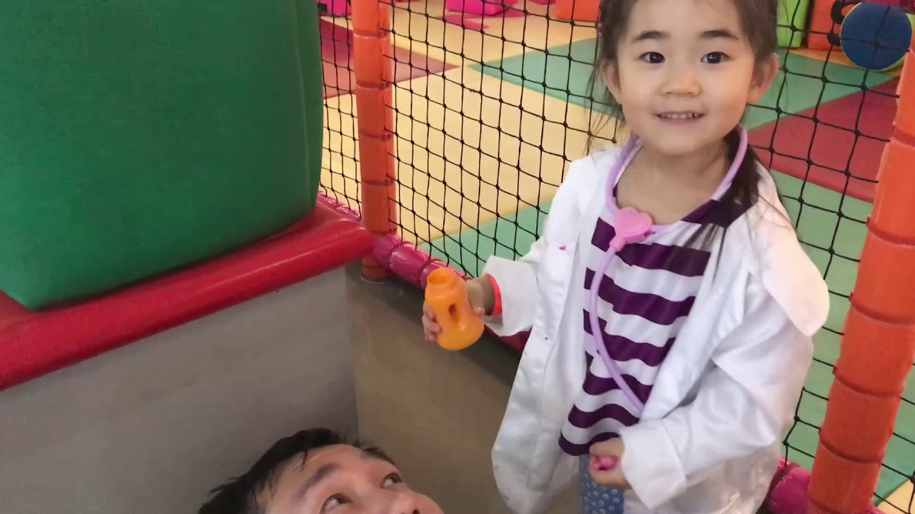 Indoor playground for kids pretend play with Abckidtv Mika doctor – Funny Video for children