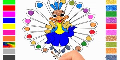 Abckidtv Misa drawing Peacock for kids – video for kids