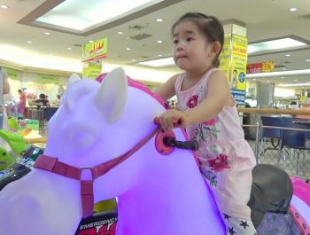 ABCkidTV Mika at indoor playground for kids with car toys – Nursery rhymes songs