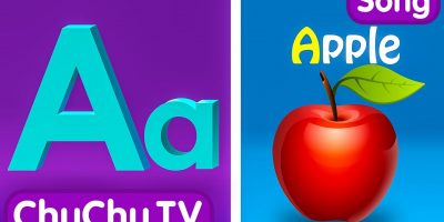 Phonics Song with TWO Words – A For Apple – ABC Alphabet Songs with Sounds for Children
