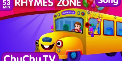 Wheels On The Bus | Popular Nursery Rhymes Collection for Children | ChuChu TV Rhymes Zone