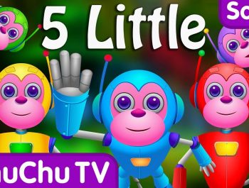 Five Little Monkeys Jumping On The Bed | Part 2 – The Robot Monkeys | ChuChu TV Kids Songs