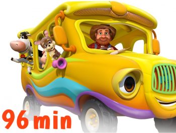 The Wheels on the Bus – Animal Sounds Song | Nursery Rhymes Compilation from Dave and Ava
