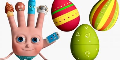 VeeJee Surprise Eggs Finger Family Videos | 3D Surprise Eggs Nursery Rhymes
