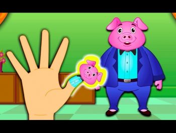 The Finger Family Pig Family Nursery Rhyme | Kids Animation Rhymes Songs