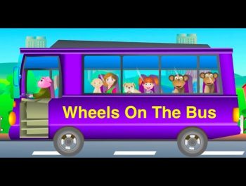 The Wheels On The Bus Go Round and Round Nursery Rhyme