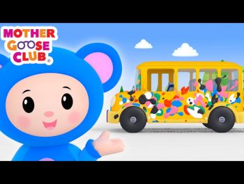Baby Drives in Paint | Wheels on the Bus Color Song | Mother Goose Club Kid Songs and Baby Songs
