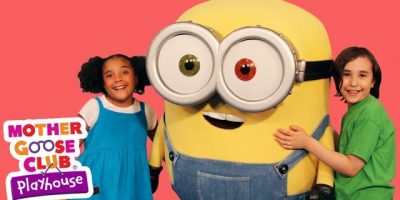The Wheels on the Bus Featuring Minions! | Mother Goose Club Playhouse Kids Video