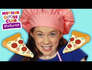 DIY Pizza Craft | Let’s Make a Pizza | Mother Goose Club Playhouse Kids Video