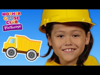 Building With Toys | Construction Trucks | Mother Goose Club Playhouse Kids Video