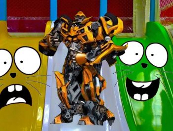 Kids and Bumblebee 2018 Johnny Johnny Baby Songs, Music Songs Johny Johny Yes Papa  with IRL