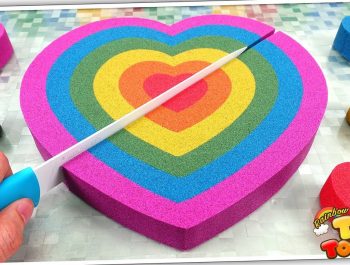 Twinkle Twinkle Little Star | Learn Color Rainbow Kinetic Sand Heart Cake Nursery Rhymes for Kid