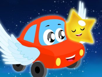Little Red Car Rhymes – Twinkle Twinkle Little Star | Car Songs | Nursery Rhymes