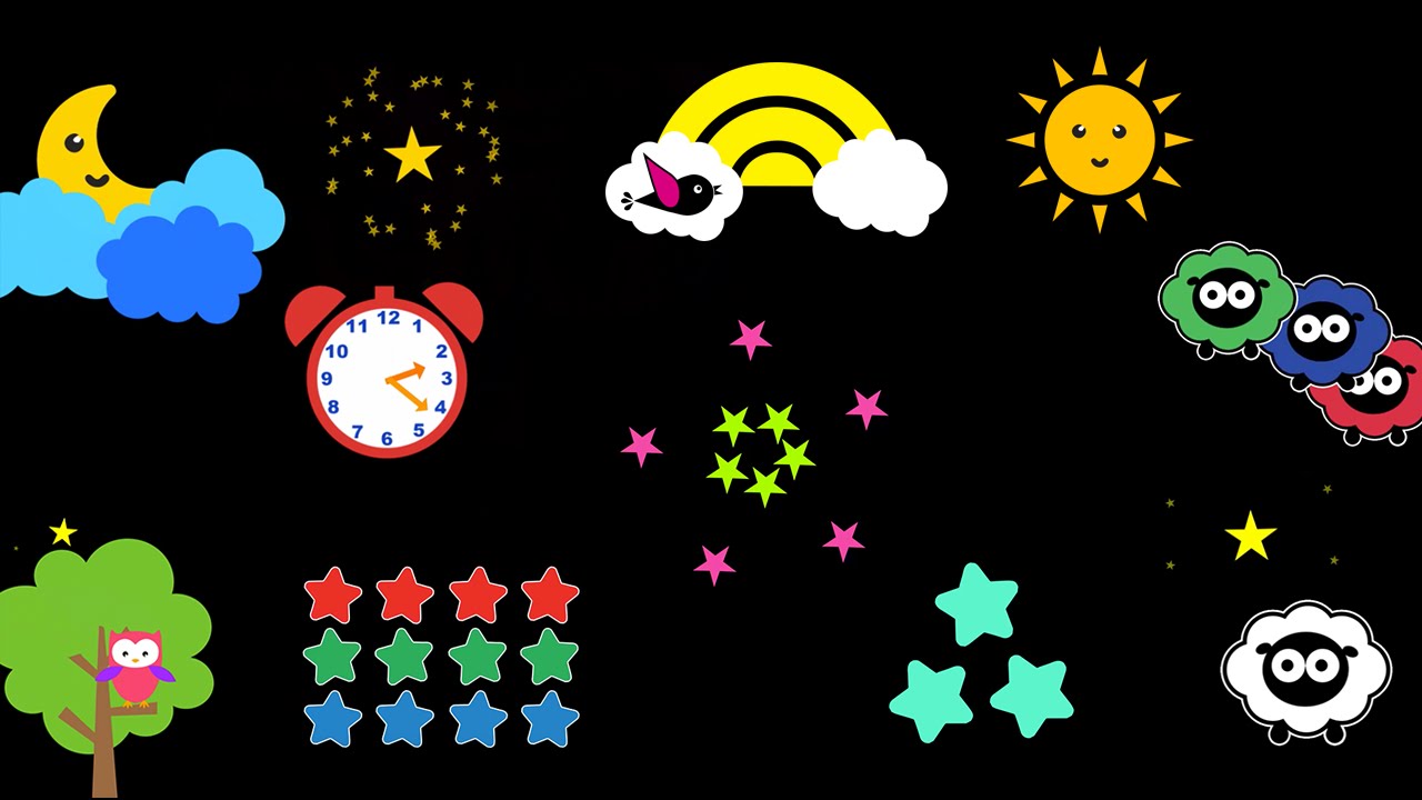 Baby Sensory – Sleepy Time – Twinkle Twinkle Little Star (Visual Stimulation) Put baby to sleep