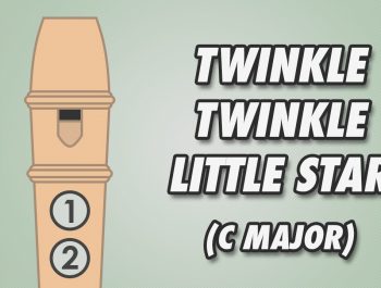 How to play Twinkle Twinkle Little Star (C Major) on the Recorder – Very Easy Tutorial