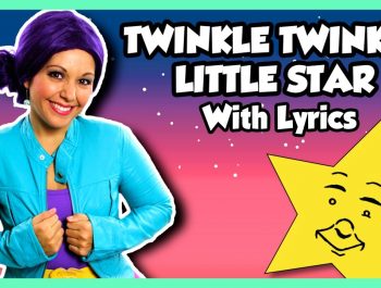 Twinkle Twinkle Little Star | Nursery Rhyme Kids Songs Lyrics on Tea Time with Tayla